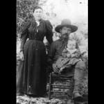 Arthur J. "Teton Jackson" Bradford, his wife and first child.