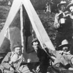 Author Owen Wister and hunting party.