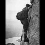 Fritiof Fryxell climbing Mt. Moran. Photograph by Carl Blaurock.