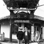 Jackson Hole Museum founders Homer Richards and Slim Lawrence, 1958.