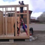 Bully barn under construction