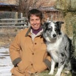 Sharon Kahin and her dog Wolfie